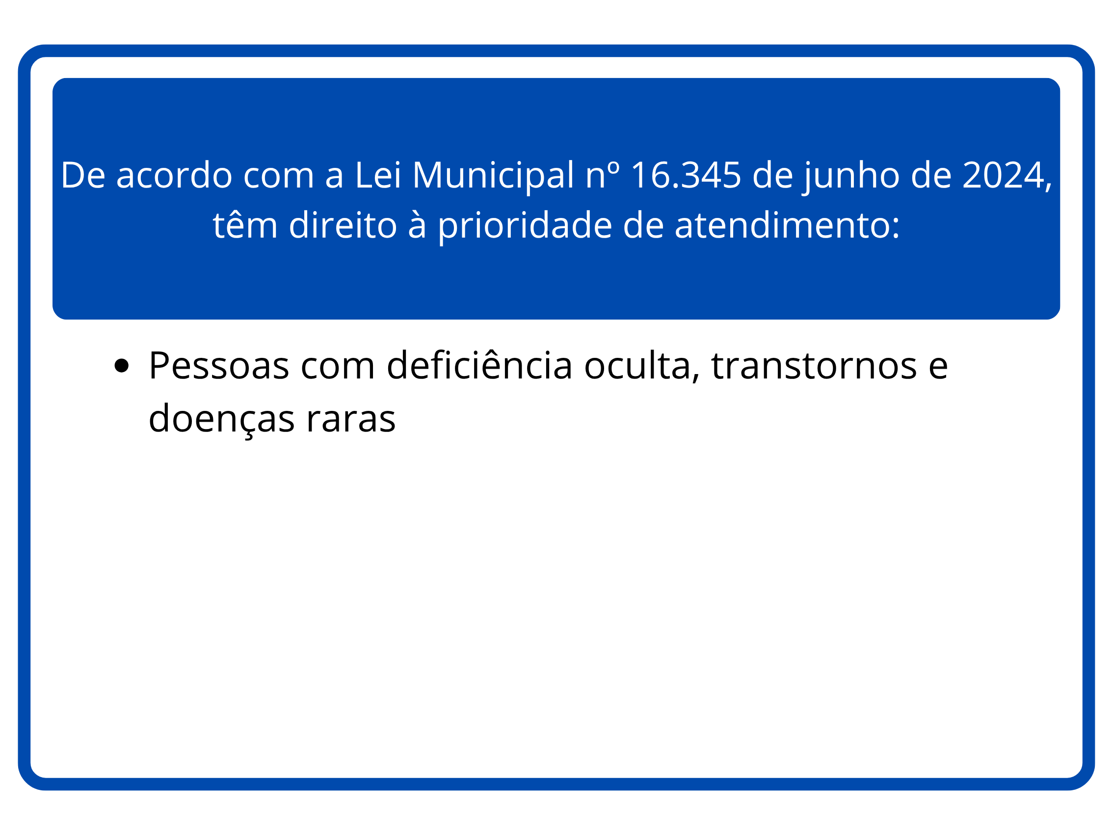 Placa de Atendimento Preferencial na Paraíba - Sinalização oficial com símbolos e texto indicando atendimento prioritário para idosos, gestantes, pessoas com deficiência, pessoas com crianças de colo e pessoas com mobilidade reduzida