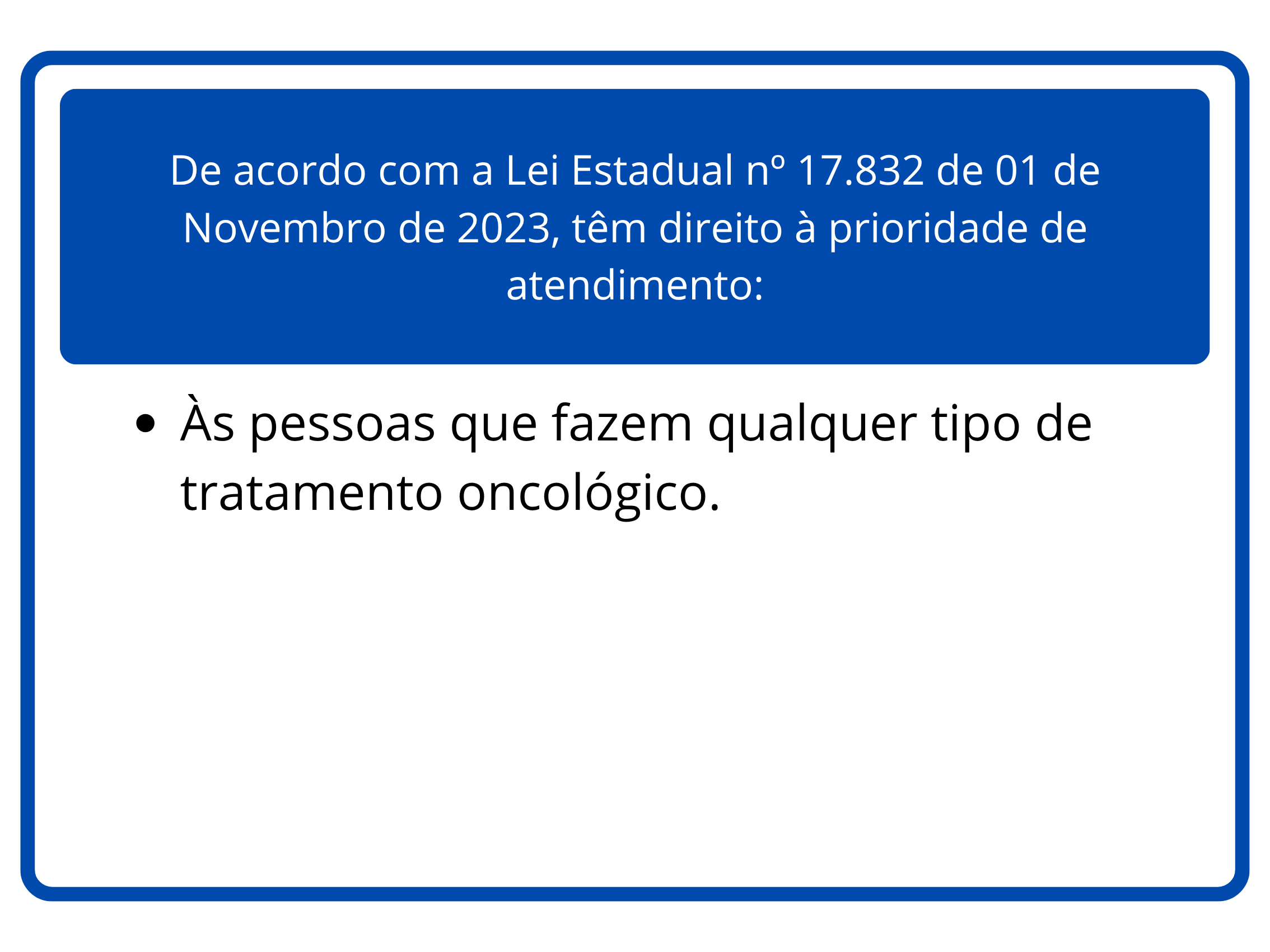 Placa de Atendimento Prioritário em Barueri, São Paulo - Sinalização oficial com símbolos e texto indicando atendimento preferencial para idosos, gestantes, pessoas com deficiência e pessoas com crianças de colo